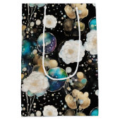 Rozen en bellen Abstract Medium Cadeauzakje (Achterkant)