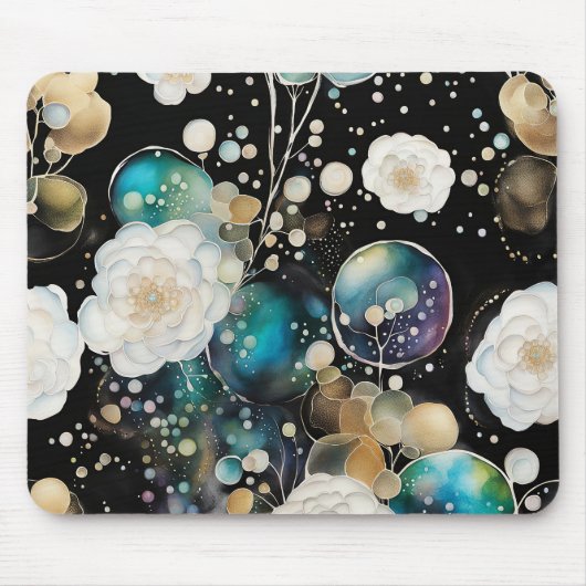 Rozen en bellen Abstract Muismat (Voorkant)