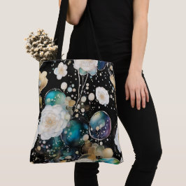 Rozen en bellen Abstract Tote Bag