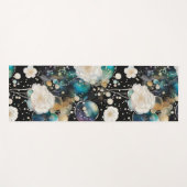 Rozen en bellen Abstract Yogamat (Voorkant (horizontaal))