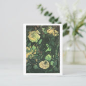 Rozen en bier, Van Gogh Fine Art Briefkaart (Staand voorkant)