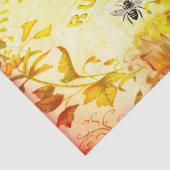 Rozen en bijen ontkoppelen tissuepapier (Detail)