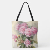 Rozen en bijen Paul de Longpre Fine Art Tote Bag (Achterkant)