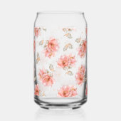 Rozen en bladeren blikvorm glas (Links)