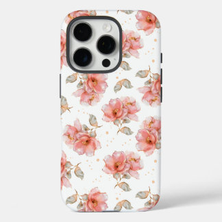 Rozen en bladeren iPhone 16 pro hoesje