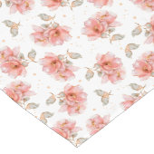 Rozen en bladeren lange tafelloper (Hoek)