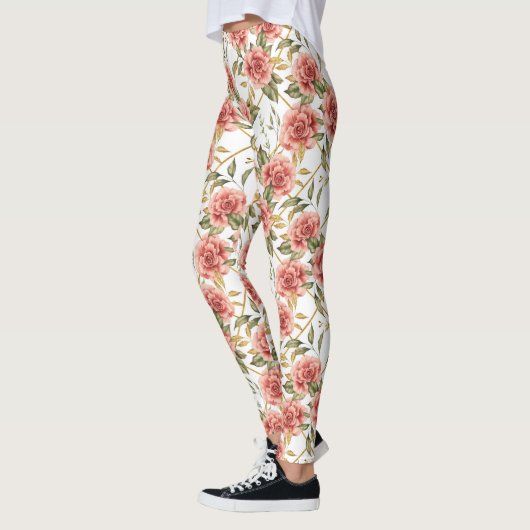Rozen en bladeren leggings (Links)