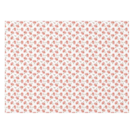 Rozen en bladeren tafelkleed (Voorkant (Horizontaal))