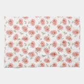 Rozen en bladeren theedoek (Horizontaal)