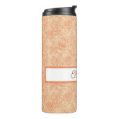 Rozen en bladeren thermosbeker (Gedraaid links)