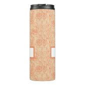 Rozen en bladeren thermosbeker (Achterkant)