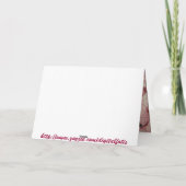 Rozen en Bloemblaadjes Feestdagen Kaart (Achterkant)