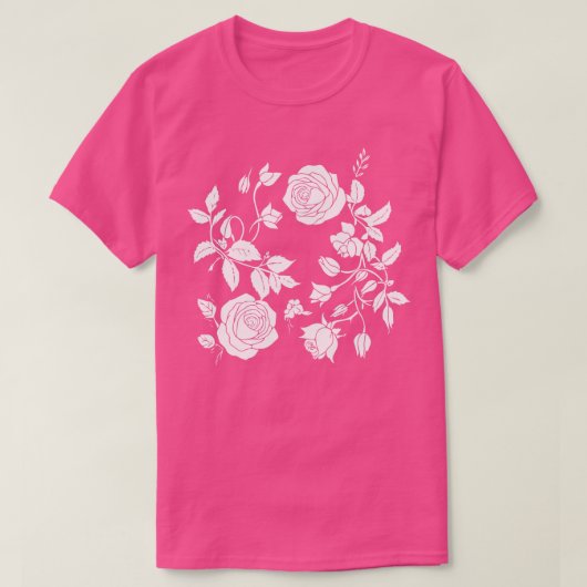 rozen en bloemen t-shirt (Design voorkant)