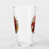 Rozen en bloemontwerp glas (Rechts)