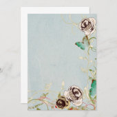 Rozen en botervliegen kaart (Voorkant / Achterkant)