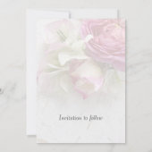 Rozen en bougainvillea save the date (Achterkant)