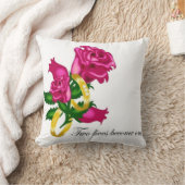 Rozen en bruiloft Amerikaanse MoJo Pillow Kussen (Deken)