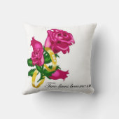 Rozen en bruiloft Amerikaanse MoJo Pillow Kussen (Achterkant)