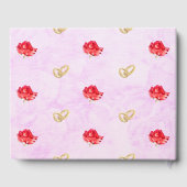 Rozen en bruiloft gastenboek (Achterkant)