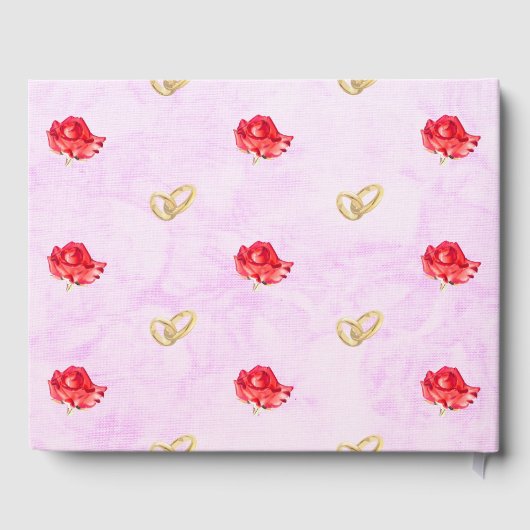 Rozen en bruiloft gastenboek (Achterkant)