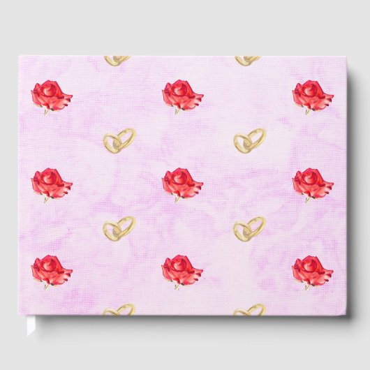 Rozen en bruiloft gastenboek (Voorkant)