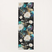 Rozen en bubbels Abstract op zwart Yogamat (Achterkant)