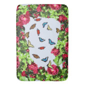 ROZEN EN BUTTERFLIES Bath Mat (Voorkant Verticaal)