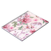 Rozen en Cherry Blossom Notitieboek (Linkerzijde)