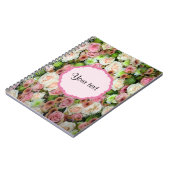 Rozen en chrysanthema notitieboek (Linkerzijde)