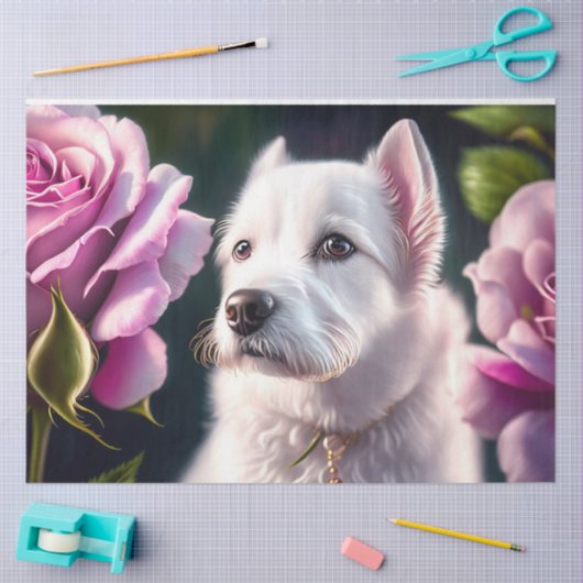 Rozen en Collectie van de bloedstolling Tissuepapier (Craft)