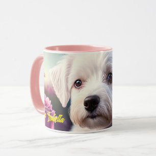 Rozen en Collectie van zoete honden Mok