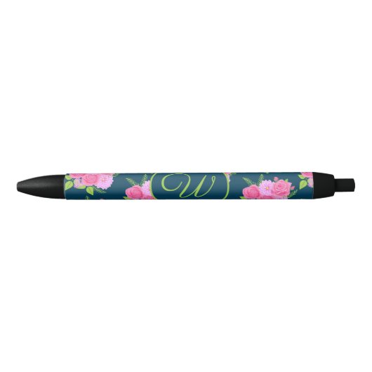 Rozen en Dahlias Blue Pen (Voorkant)
