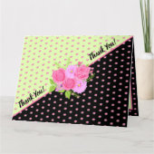 Rozen en Dahlias Dank je wel Kaart (Voorkant)