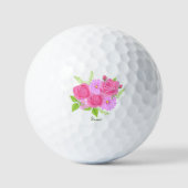 Rozen en Dahlias met een tint Golfballen (Voorkant)