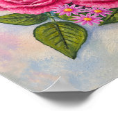Rozen en Dahlias Poster (Hoek)