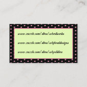 Rozen en Dahlias Visual Artist Visitekaartje Contactkaartje (Achterkant)