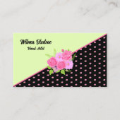 Rozen en Dahlias Visual Artist Visitekaartje Contactkaartje (Voorkant)