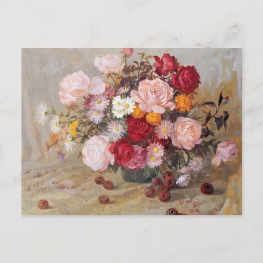 Rozen en Daisies Briefkaart (Voorkant)