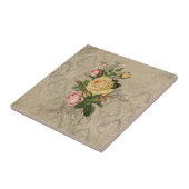  Rozen en Damask Tegeltje (Zijkant)