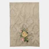  Rozen en Damask Theedoek (Verticaal)