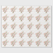 Rozen- en deandelionzaadpakpapier cadeaupapier (Vlak)