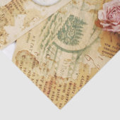 Rozen en doezelaar voor  bureaus tissuepapier (Detail)