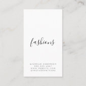 Rozen en een Kus Visitekaartje (Achterkant)