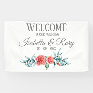  Rozen en Eucalyptus Bouquet Wedding Banner
