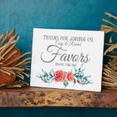  Rozen en Eucalyptus Bouquet Wedding Favors Fotoplaat (Zijkant)