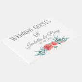 Rozen en Eucalyptus Bouquet Wedding Gastenboek (Hoek)