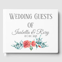  Rozen en Eucalyptus Bouquet Wedding Gastenboek