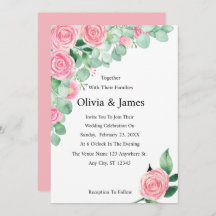 Rozen en Eucalyptus bruiloft