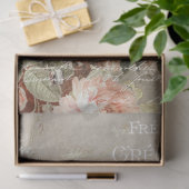 Rozen en Franse Ephemera-ontkoppeling Tissuepapier (Geschenk)