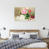 Rozen en gelilies canvas afdruk (Insitu (Slaapkamer))